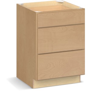 RELIABILT Parkstone II Base Cabinet, Wheat Stained, 24" W, 3 Drawers, Fully Assembled - 641102 | Lowe's Pro Supply